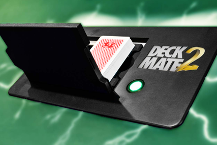 Shuffle Master Deck Mate 2 flush built professional shuffler, twice as fast and secure