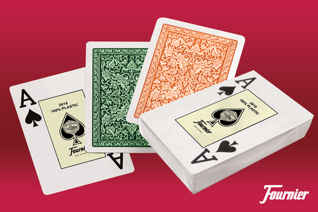 100% plastic poker cards from Fournier