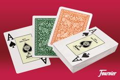 Fournier plastic playing cards for texas holdem